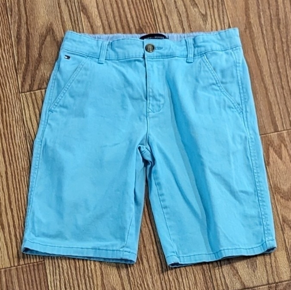 Tommy Hilfiger boys chino shorts robin's egg blue big boy size 16